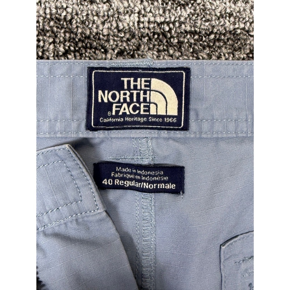 The North Face Mens Light Blue Ripstop Cargo Shorts Size 40 R Hiking Utility - Picture 4 of 10
